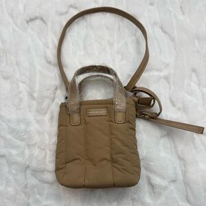 NWOT Max Studio quilted mini tote with crossbody strap